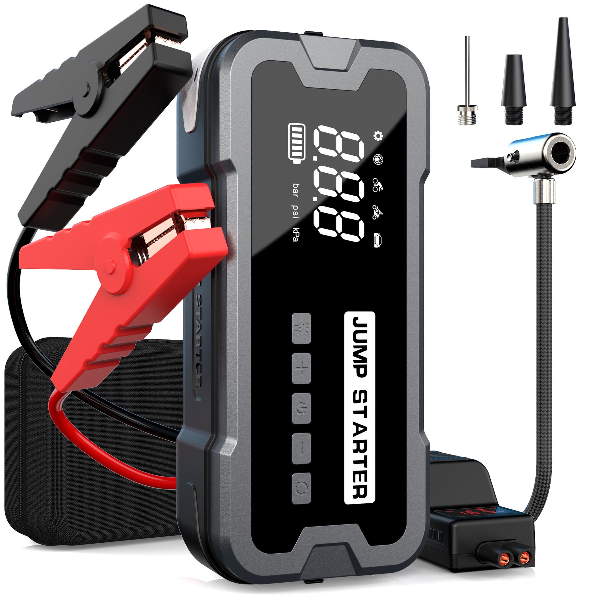 Portable Car Jump Starter & Air Compressor