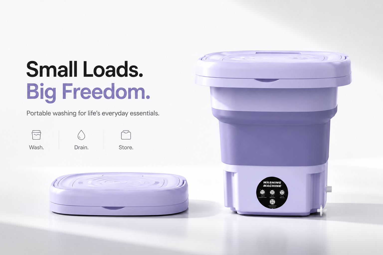 Portable Foldable Mini Washing Machine