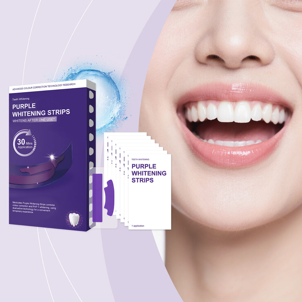 Purple Teeth Whitening Strips