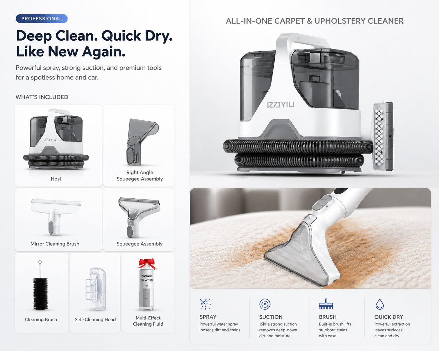 Deep-Clean Multi Surface Extractor
