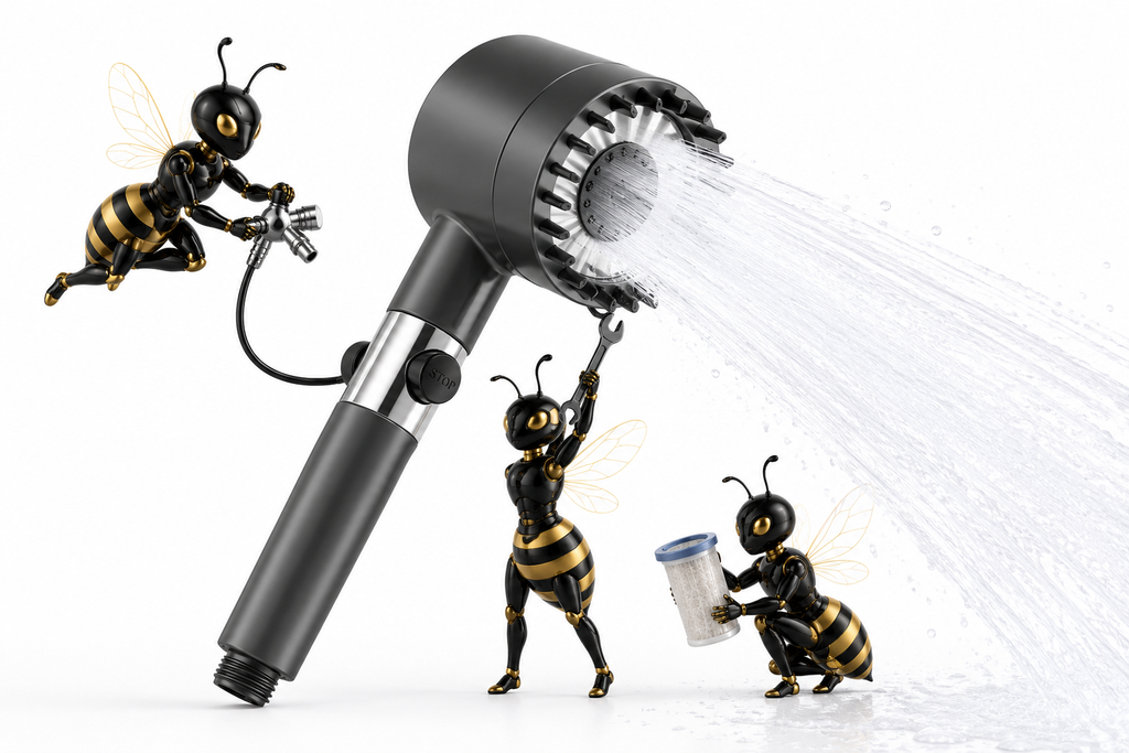 High-Pressure Filtered Shower Head