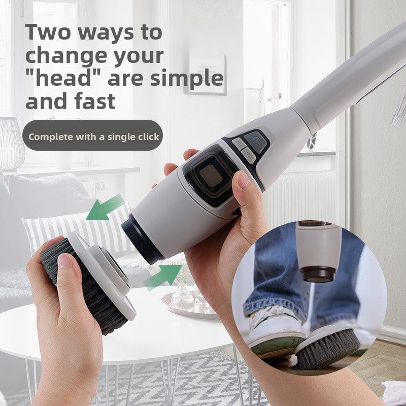 Wireless Electric Cleaning Brush with Voice Prompt