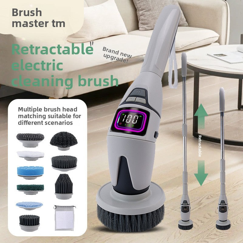 Wireless Electric Cleaning Brush with Voice Prompt